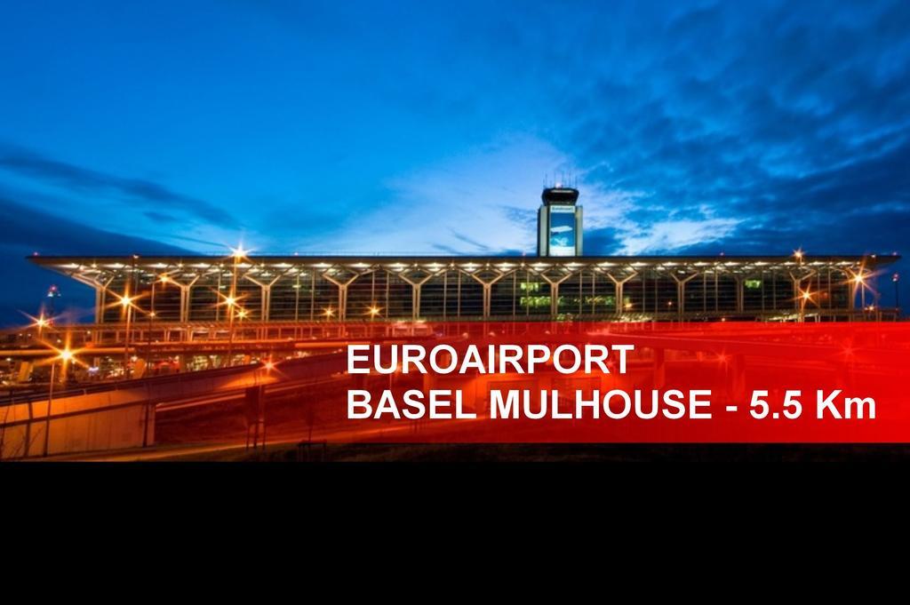 Hotel Restaurant Tivoli - Basel Airport Huningue Exteriér fotografie